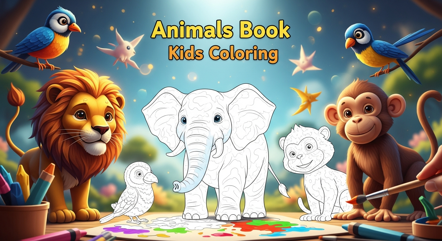 Libros de Colorear de Animales para Niños: ¡Una Aventura Creativa y Educativa para los Más Pequeños!
